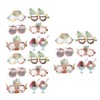 18pcs Paper Eyeglasses 6 Styles Funny Hawaiian Paper Sunglasses for