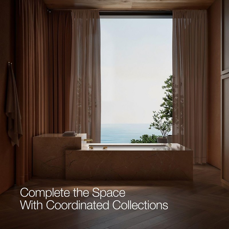 Kohler 30105-2MB Pitch Wall-Mount Non-Diverter Bath Spout, Vibrant Brushed Moderne