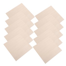 Operitacx Wide Application Wood Craft Supplies: Basswood Wood Slices Unfinished Square Boards for Projects