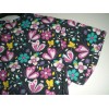 BANNOCK COURT WOMEN SCRUB TOP FLORAL SIZE EXTRA SMALL