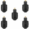 tunghey 5Pack Optical 3.5mm Female Mini Jack Plug to Digital