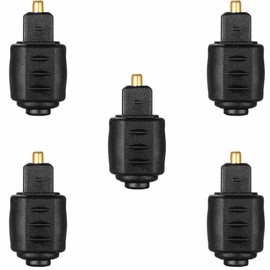tunghey 5Pack Optical 3.5mm Female Mini Jack Plug to Digital Toslink Male Audio Adapter