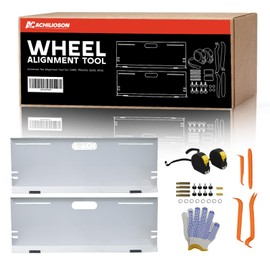 2-Pack Wheel Alignment Tool，Toe Alignment Tool With Tape Measures, Magnetic Slots, Hanging Holes And 4 PCS Auto Trim Removal Tool Kit，Wheel Alignment Kit For Cars, Trucks, Suvs, And Vehicles