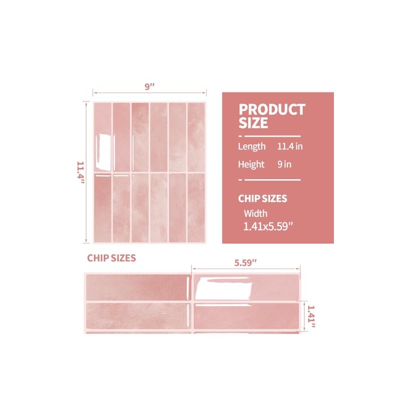 Peel and Stick Backsplash 3D Wall Tiles,Self-Adhesive,Oil Proof,Waterproof, Removable Wall