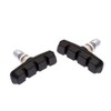RUBAA V-Brake Bicycle Pads, Black - Suitable for Steel and