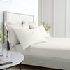Bianca 200 Thread Count Cotton Percale Standard Pillowcase Pair Cream