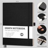 RETTACY Graph Grid Paper Notebook, 96 Pages, A4 Large Size