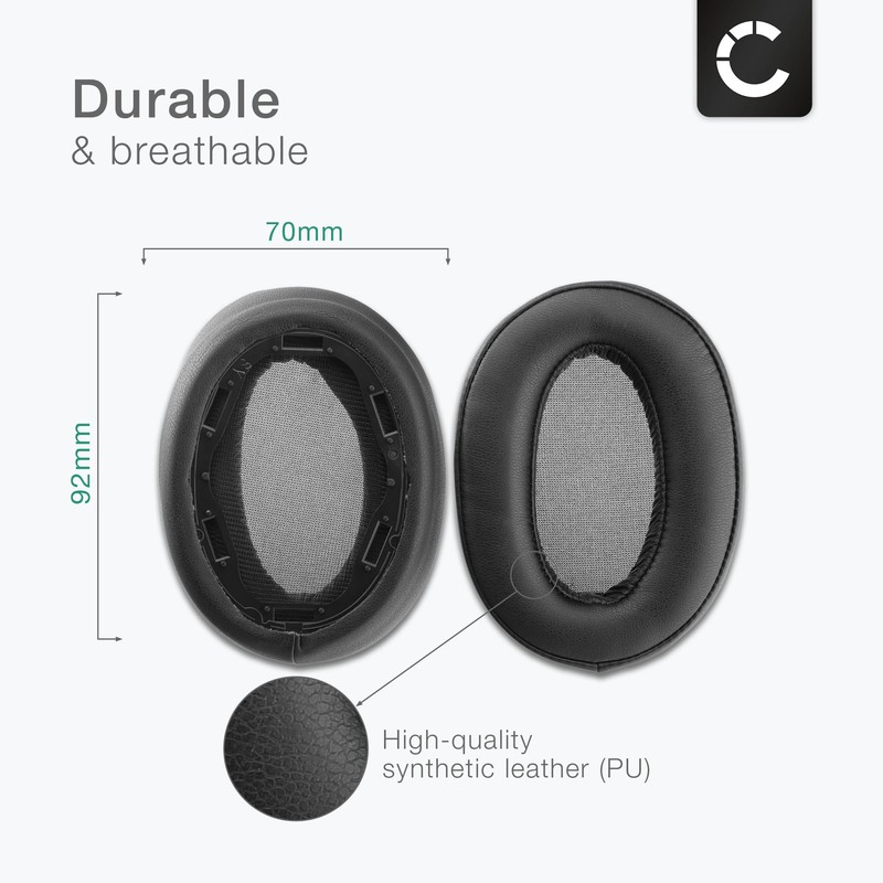 subtel Headset Replacement Foam Ear Pads for Sony WH-H910N Headphones,
