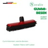 Novaliv Rubber Broom with Handle I Red I Broom Head