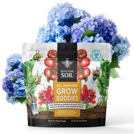 Grow Goodies Garden Fertilizer (1LB) All Purpose Superfood for Vigorous Growth of Gardens & Blooms : 16-16-16 NPK