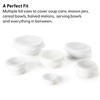 W&P W&P Reusable Silicone Stretch Lid, Set of 6 Circular Lids, Dishwasher Safe, Freezer Safe, LFGB/Premium Materials, Microwave Safe, Clear