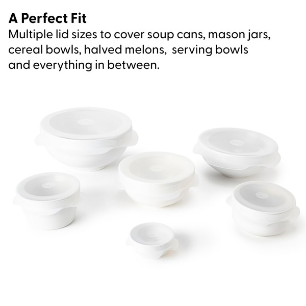 W&P W&P Reusable Silicone Stretch Lid, Set of 6 Circular