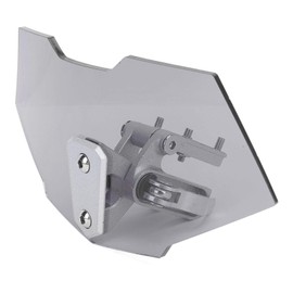 Motorcycle Windshield Windscreen, Universal Motorbike Wind Deflector, 8.58inx4.33in Clip On Windshield Extension Replacement (Smoky Gray)