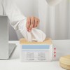 SATiNU Tissue Case, Bottom Lift, Spring, Spring, Easy Removal, Support