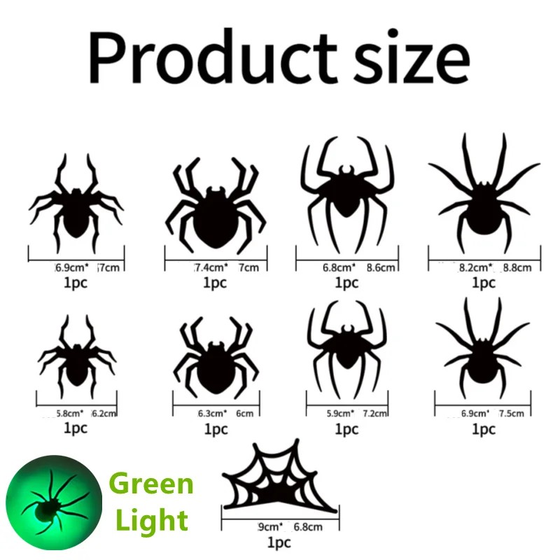 36-Piece LED 3D Halloween Bat Wall Decorations – Light-Up Flying