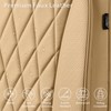CAR PASS Piping Luxury PU Leather Two Front Car Seat
