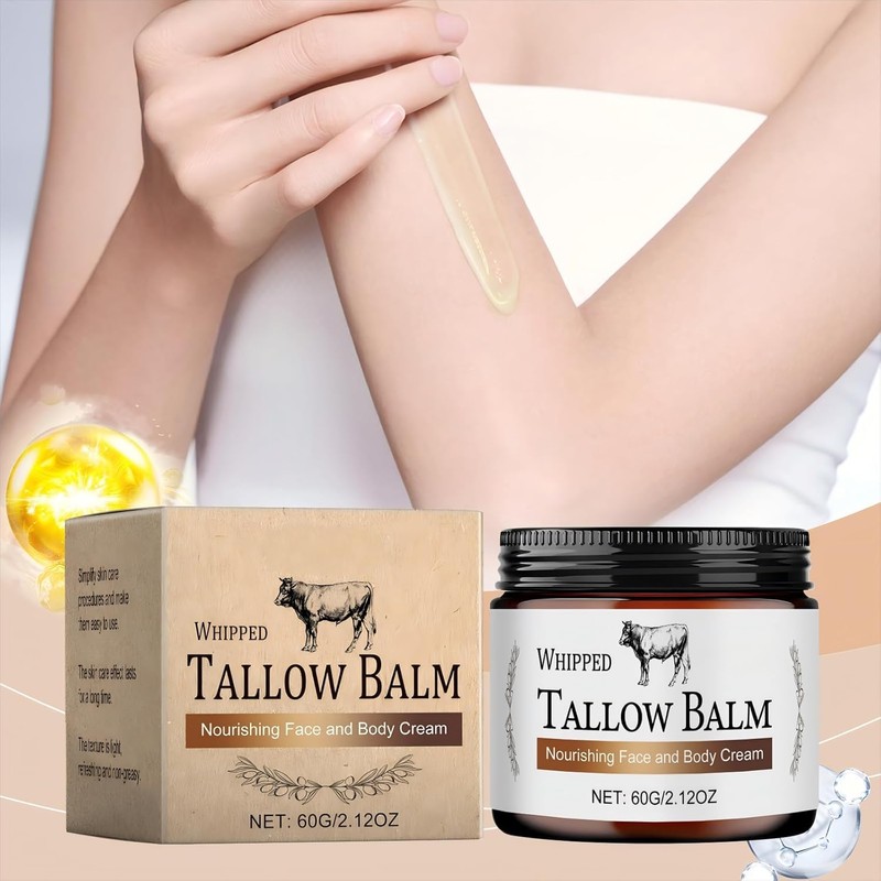 Beef Tallow Skin Care,Tallow Face Cream, Natural Tallow Face Moisturizer,