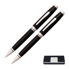 A. T. Cross Cross Coventry Black Lacquer Ballpoint Pen + Mechanical Pencil Set