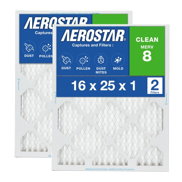 Aerostar Merv 8 AC and Stove Air Filter 16x25x1 (Pack