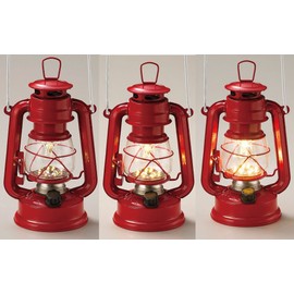 Maruwa Boeki 400691902 Warm Wool LED Pheria Lantern, Red