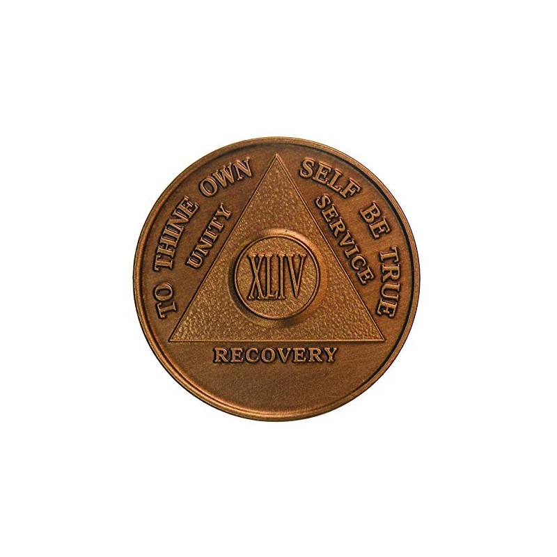 44 Year Bronze AA (Alcoholics Anonymous) - Sober / Sobriety