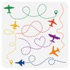 BENECREAT Reusable Plastic Stencils, Aeroplane Flight Stencils Painting Template for