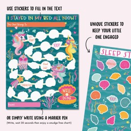 CENTRAL 23 Reward Chart with Stickers for Sleeping in Own Bedroom x 10 pcs - Pirates - Kids Bedtime Routine Chart for Toddlers - Cute Routine Chart Sleep Trainer - Activity Trackers for Boys