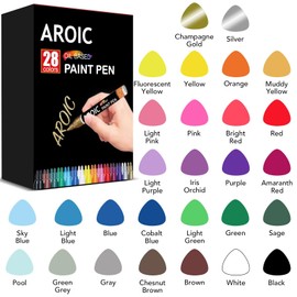 AROIC 28 Colors Paint Markers