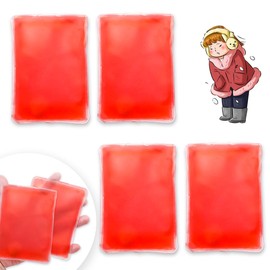 Reusable Snap Heat Pack, Reusable Pocket Hand Warmers, Hand Warmers Click, Pouch Gel Hand Warmers Used for Outdoor, Indoor, Working, Studying, Camping, Warm Gifts for Adults or Kids(Set of 4)