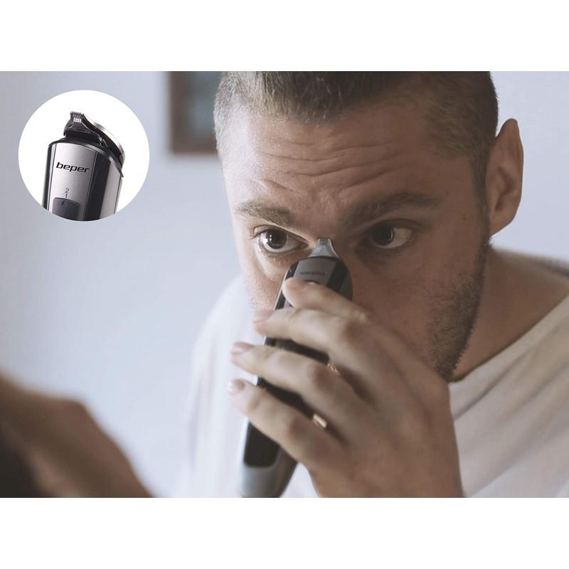 BEPER 40.742 Face Hair and Body Cutter Set 10 in