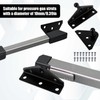 4pcs 10mm Ball Stud Mounting Brackets, Black Gas Struts Mounting