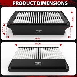 1PZ F54-GT5 28113-F2000 Engine Air Filter Replacement for Hyundai Elantra 2017-2020 Kona 2018-2021 Elantra GT 2018-2020 Forte 2019-2023 1.4L 1.6L 2.0L CA12057