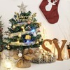 Pack of 30 Mini Christmas Baubles with Hanger, 3 cm