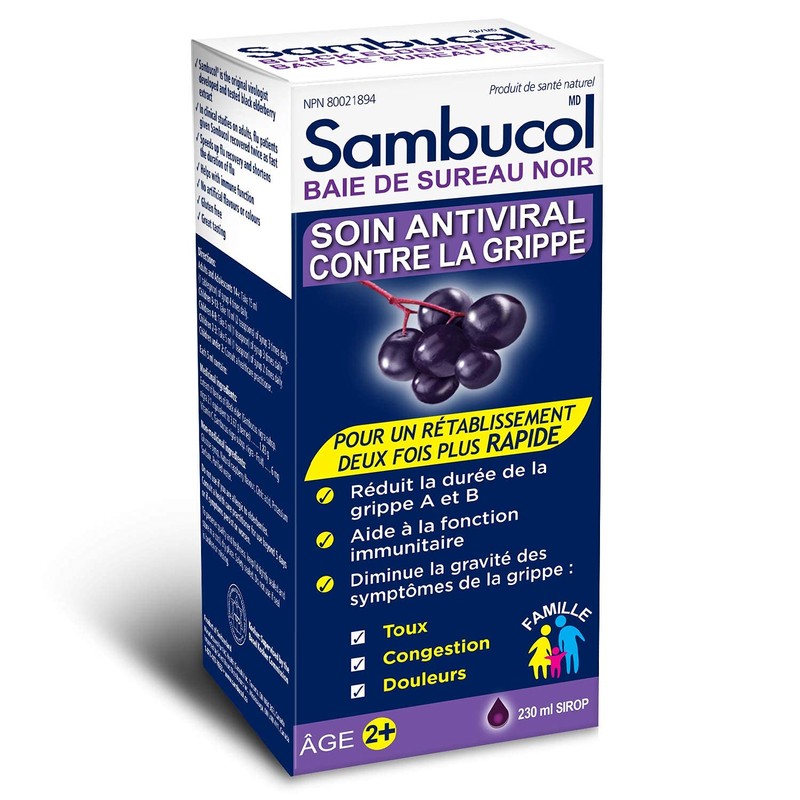 Sambucol Black Elderberry Anti-Viral Flu Care | Quickly Relieves Cold