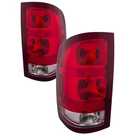 HEADLIGHTSDEPOT Tail Light Compatible with GMC Sierra 1500 2500 HD 3500 HD Includes Left Driver and Right Passenger Side Tail Lights