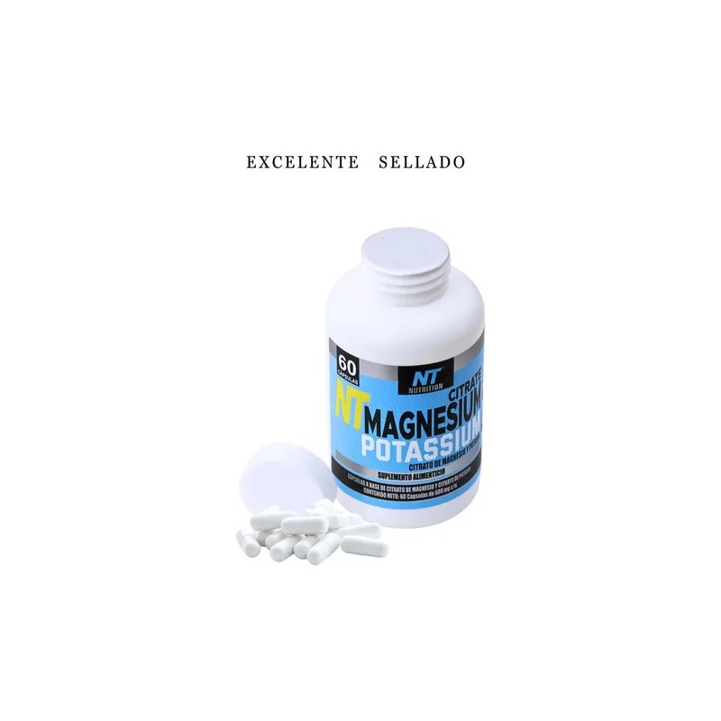 Citrato Magnesio Potasio 500 Por Porcion Cap Nutrition Sports Sabor
