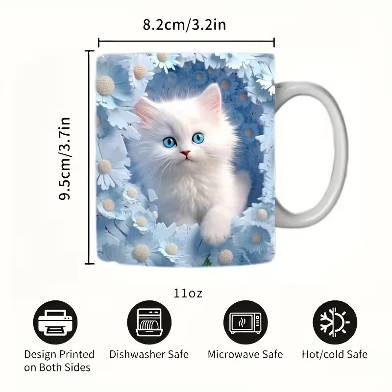Wholesale 11 oz White Ceramic Mugs for Sublimation, Coffee Cups,