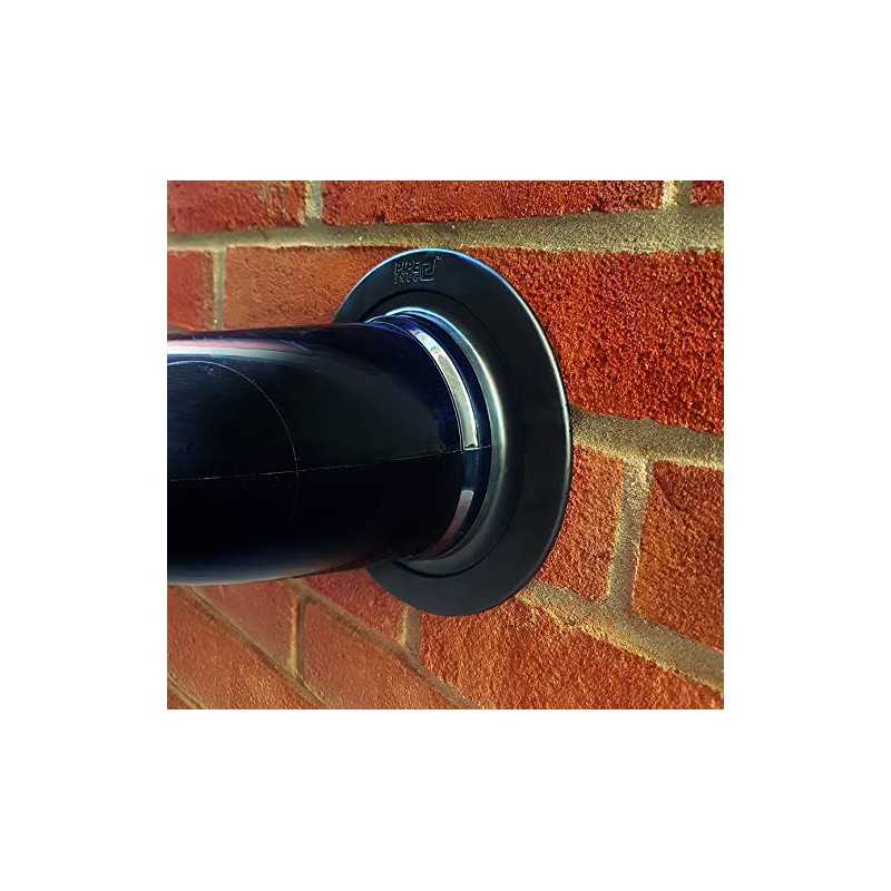 PipeSnug - Soil Pipe Collar and Seal, Black 110mm (4")