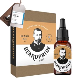 BEARDPRIDE Organic Beard Oil for Men, Original Beard Oil from the Barbershop, Beard Care Oil for Soft Beard, 100% Natural Beard Growth Oil, Beard Oil Men