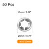 sourcing map 50PCS Internal Tooth Push on Locking Washers M10