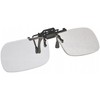 Clip-On Flip-Up Magnifying Reading Glasses, +4.5 Diopter, Small Frame, Rectangular,