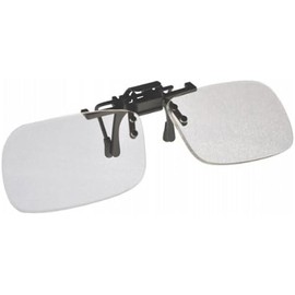 Clip-On Flip-Up Magnifying Reading Glasses, +4.5 Diopter, Small Frame, Rectangular, Full-Lens Clip-ons,Clear Lens