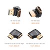 Zeskit Zinc Alloy Full Shielding HDMI Right Angle Adapter, 24K