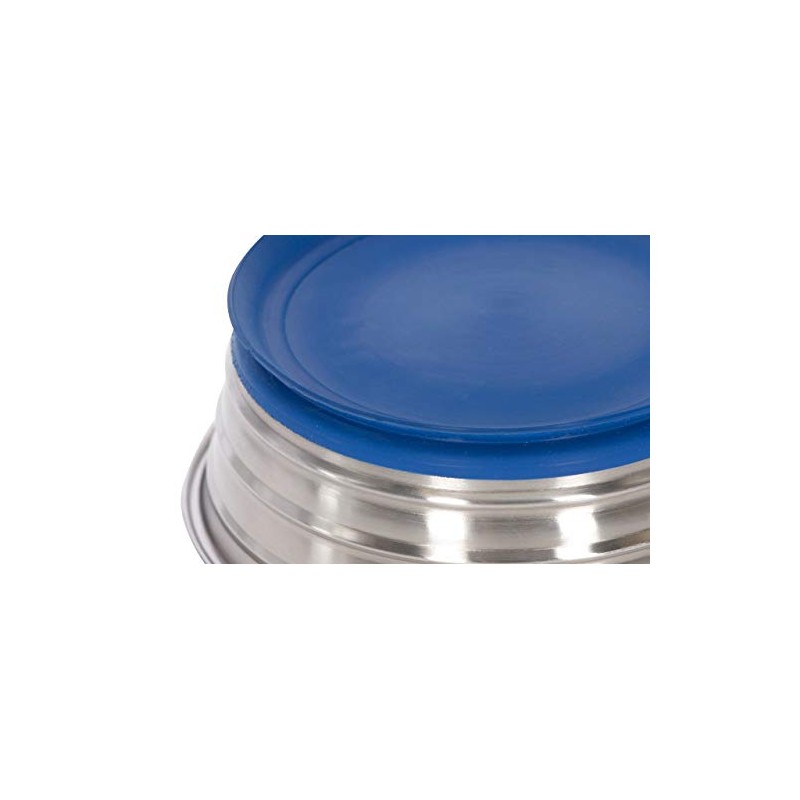 Kerbl Pet St. Steel Dog Bowl, 1900 ml with suction