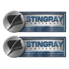 9xmarine Two Stingray Stickers for Boat Restoration - 10'' Long