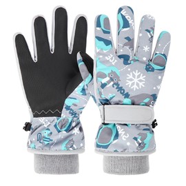 JEELAD Kids Snow Gloves Winter Ski Gloves Children Snowboard Gloves for Boys Girls Winter Snow Gloves