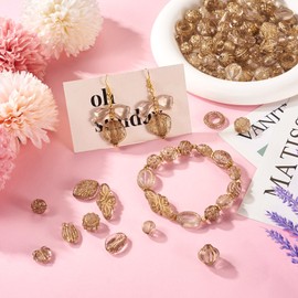 KISSITTY Gray Assorted Acrylic Beads Bohemia Aesthetic Beads Heart Flower Leaf Butterfly Round Shape Drilled Spacer Beads for DIY Necklaces Earrings Bracelets Jewelry Making 100 Gram