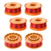 FUSHUI Pack of 6 WA0004.1 grass trimmer spool, WA0010 grass