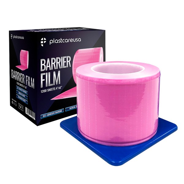 Pink Barrier Film Roll 4"x6" - 6.5nm Thickness Medical Grade