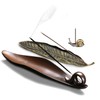 Incense Holder Set - 9 Inch Incense Leaf Boat Stick